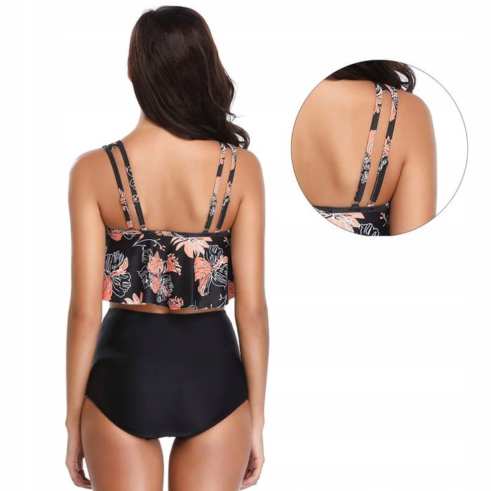 Strój Kąpielowy Bikini Wysoki Stan Boho 44 Xxl
