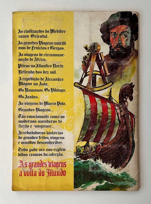 Caderneta de cromos As Grandes Viagens à Volta do Mundo.