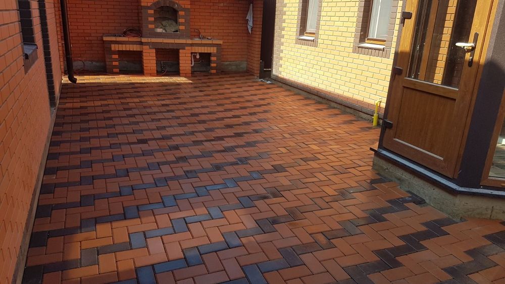 Укладка тротуарной плитки