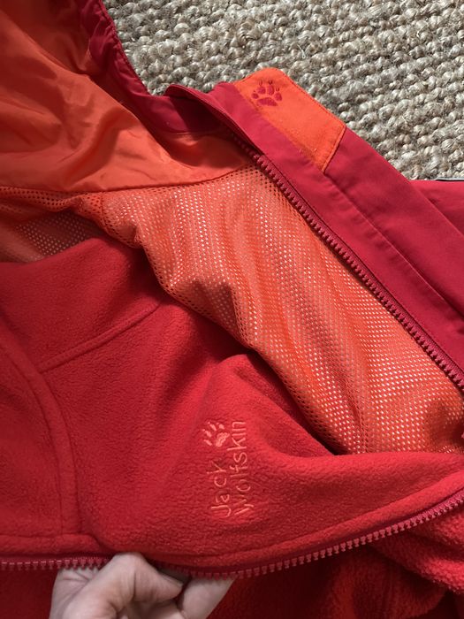 Kurtka jack wolfskin z polarem  rozmiar s 152