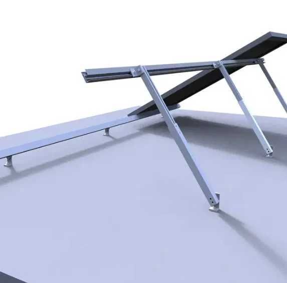 Aluminiowa konstrukcja dach płaski konstrukcja regulowana fotowoltaika