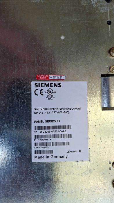 Панель оператора Siemens SINUMERIK