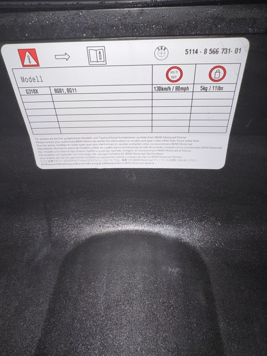 Top case bmw 310r /gs