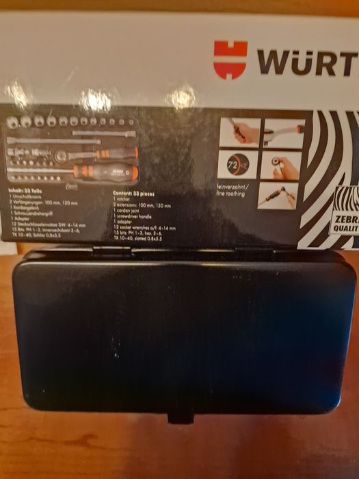 Conjunto novo Wurth Zebra 33 Peças