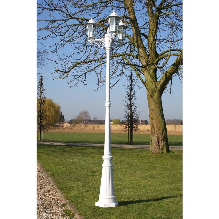 Lampa stojąca Biała