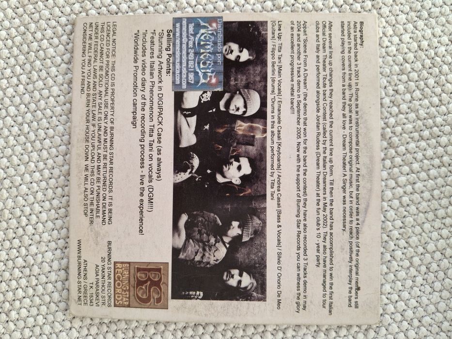 Astra - About Me CD