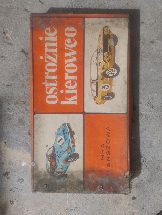 Gra planszowa PRL Ostrożnie kierowco