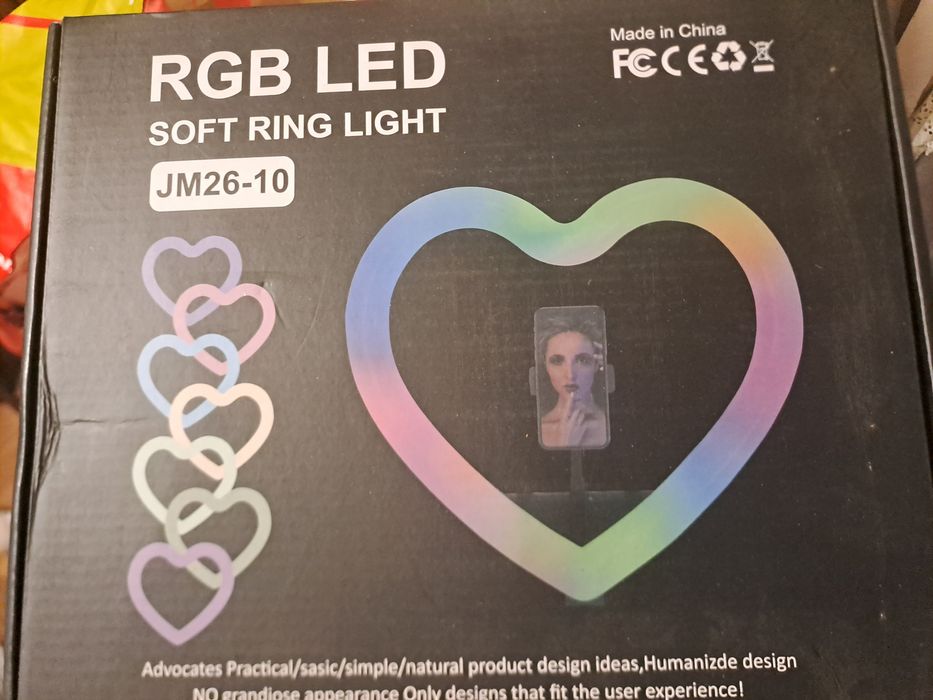 Ring light coração