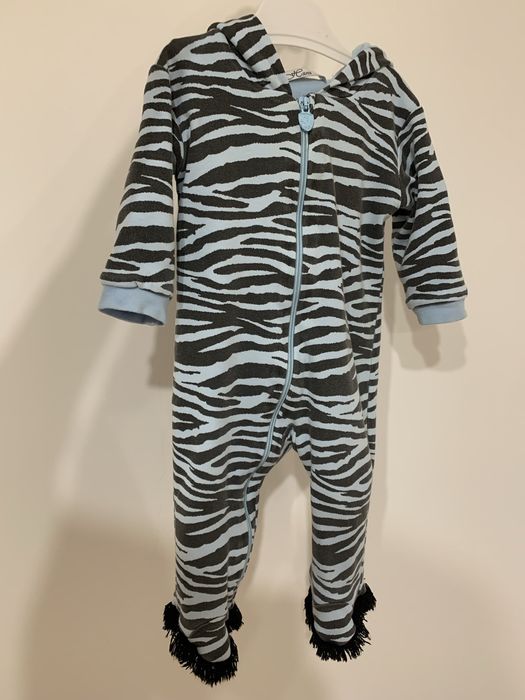 Теплий комбінезон зебра