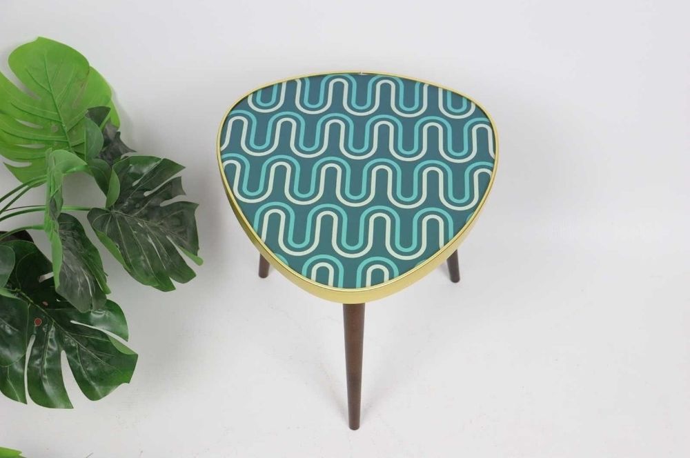 Kwietnik patyczak z nowym blatem rockabilly vintage