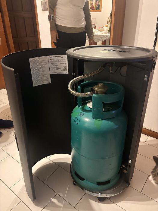 Aquecedor a gás de botija