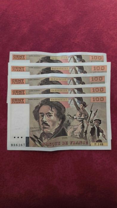 Nota 100 Francos 1989