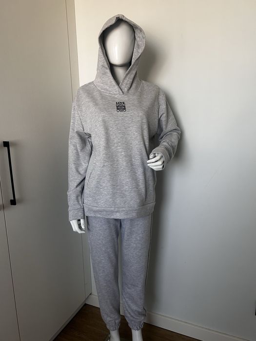Komplet dresowy szary dresy damskie komplet dresowy Bocca