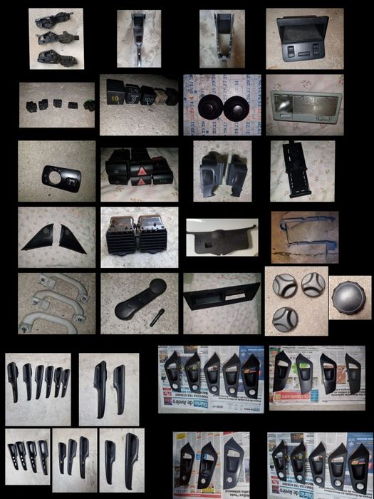 Plasticos Quartelas Botoes Frisos Volante Bancos Seat ibiza sport 6k2