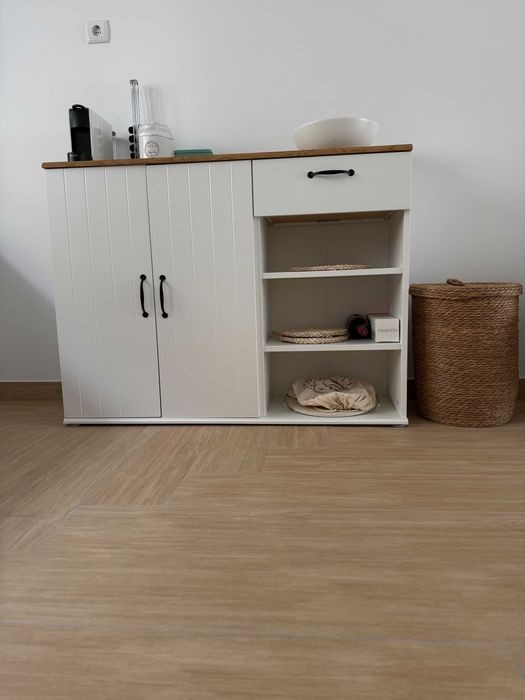Aparador 120x38x90 branco  Family Savings SKRUVB