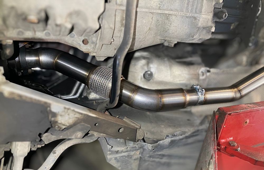 Downpipe 3” BMW e39 525d 530d m57 pełny decat