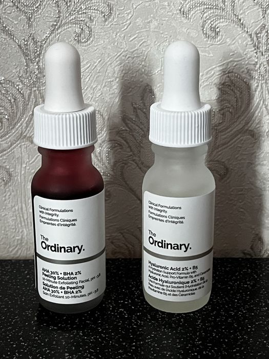 The Ordinary набір AHA 30%+BHA 2% + Гіалуронова кислота набор ОРИГІНАЛ