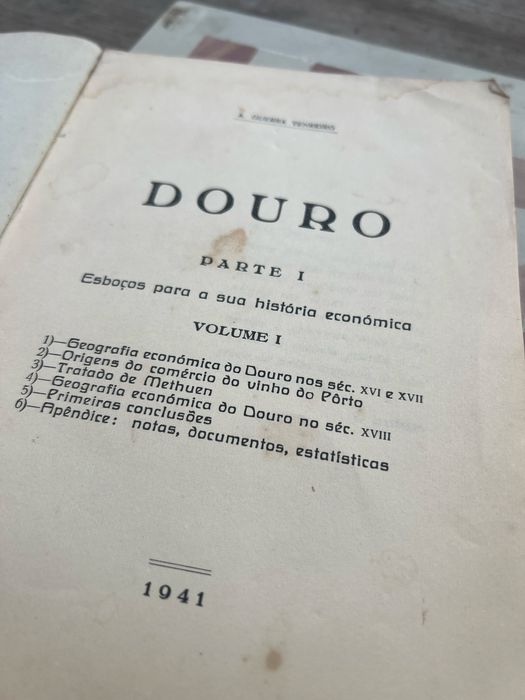 Douro - Esboços pata a sia historia economoca-  Volume I