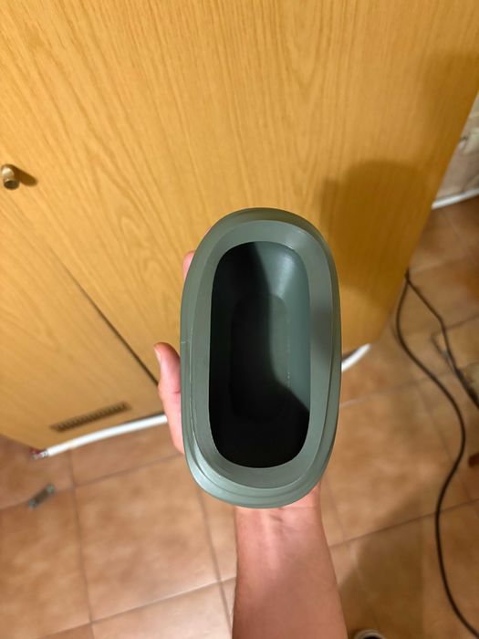 Vaso verde de estilo moderno