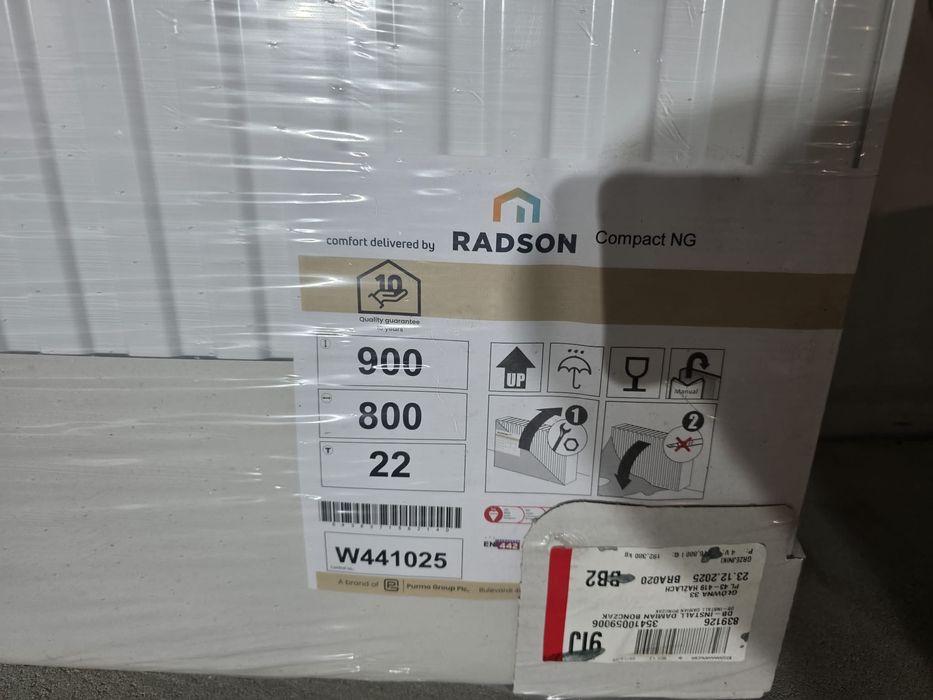 Grzejnik panelowy 900x800 typ 22 nowy Radson Compact NG