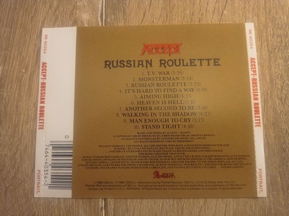 Accept - Russian roulette