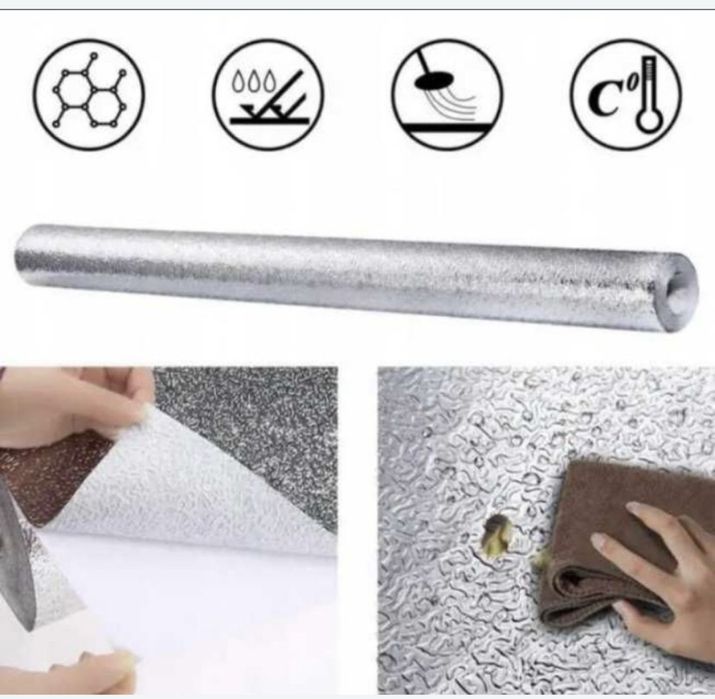 Самоклеющаяся водонепроницаемая алюмин фольга кухня поверх 60см*2 3 5м