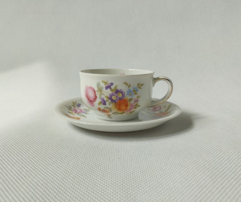Porcelanowa filiżanka ze spodkiem Rosenthal lata 20.
