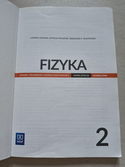 Fizyka klasa 2 nowa edycja