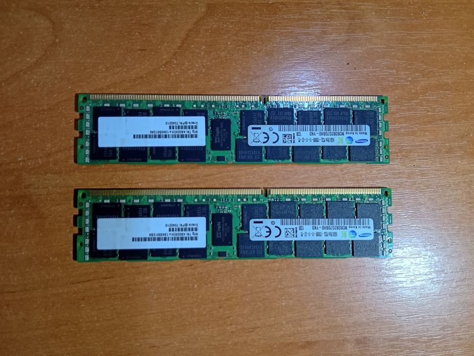 Комплект оперативної пам’яті 32GB DDR3 Samsung (2×16GB) ECC Registered — серверна