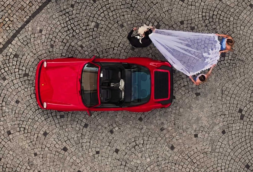Porsche 911 CARRERA Targa  - auto do wynajęcia ślub sesja do ślubu