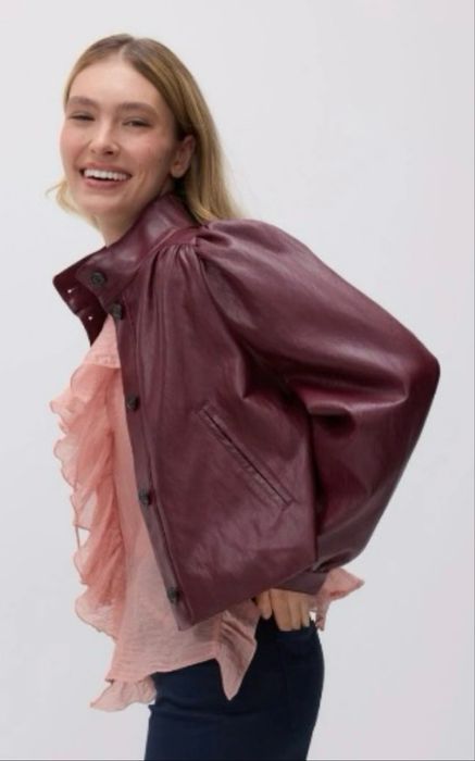 Reserved kurtka skórzana burgund ekoskóra M 38/40
