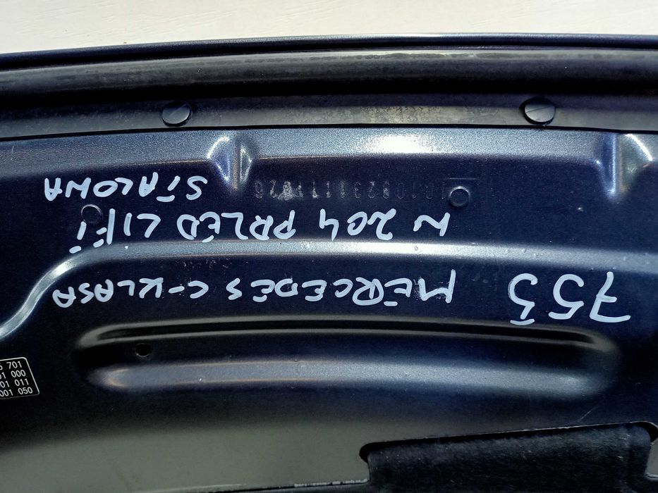 Mercedes W204 C-klasa maska przód przednia kolor 755 szara oryginał