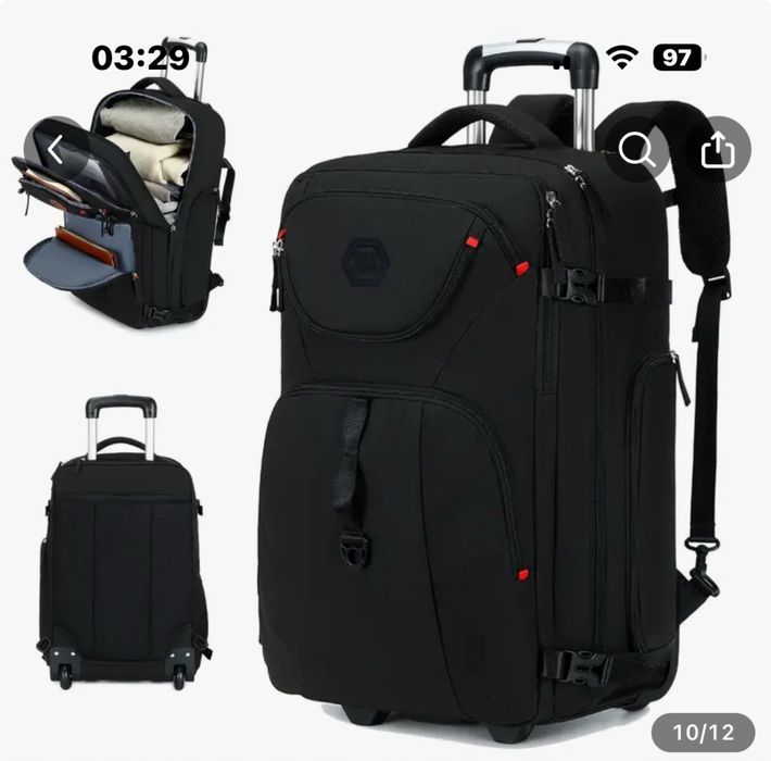 Plecak na kolkach podroz