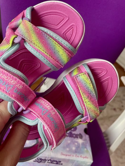 Нові светящиеся босоножки сандали Skechers 25 розмір
