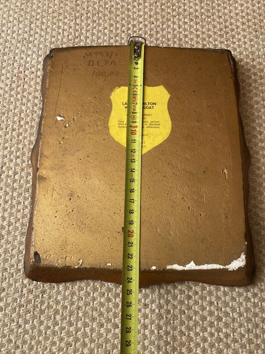 Moldura antiga Lady Hamilton whith a goat