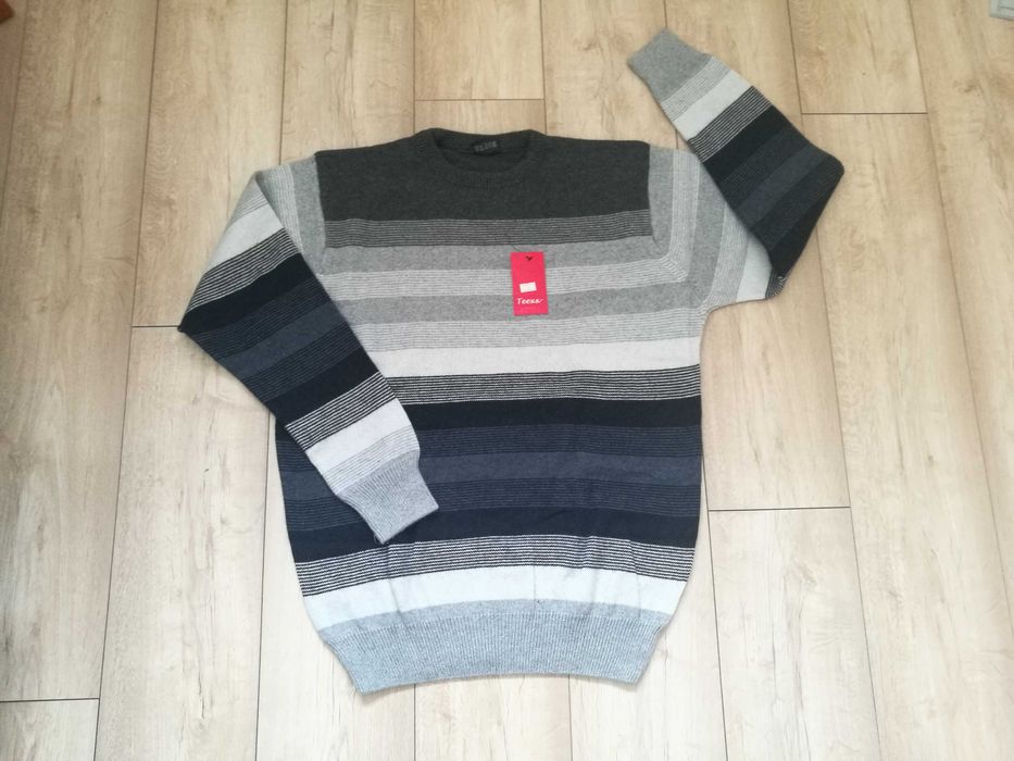 Sweter męski nowy XL/XXL 50% wełny