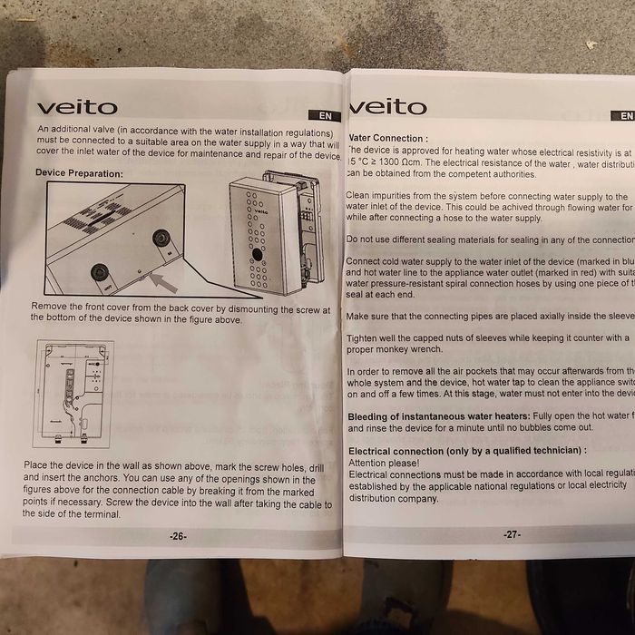 Caldeira elétrica de passagem: VEITO Model flow E
