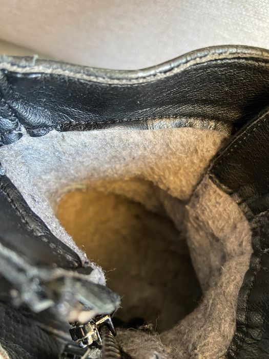 Ботинки зимние кожанные женские