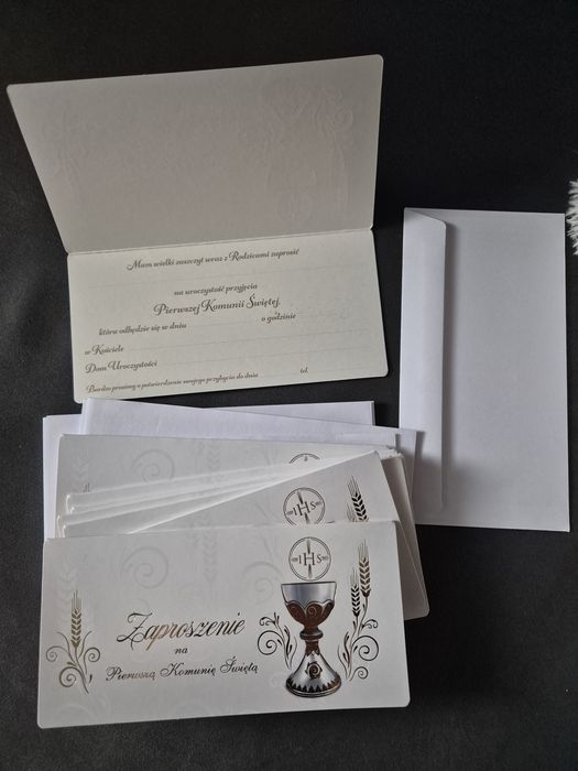 Zaproszenia na Pierwszą Komunię