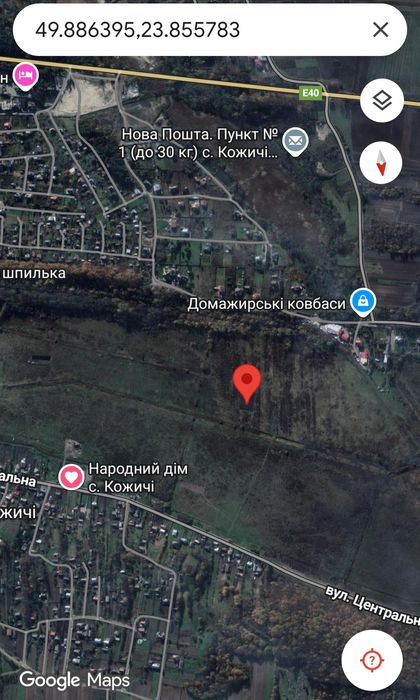 Ділянка с.Кожичі