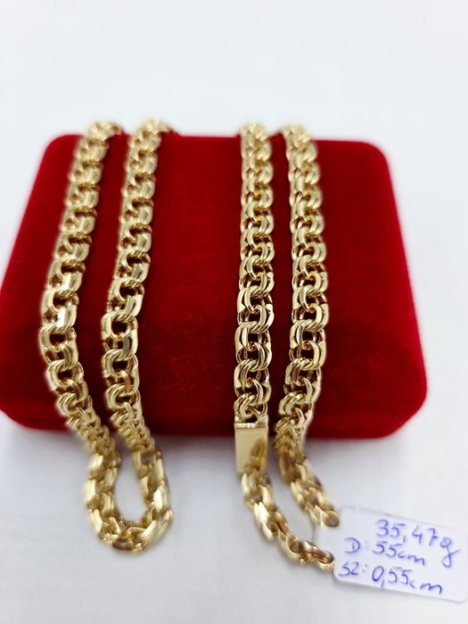 Złoty łańcuszek garibaldi 585 14k NOWY