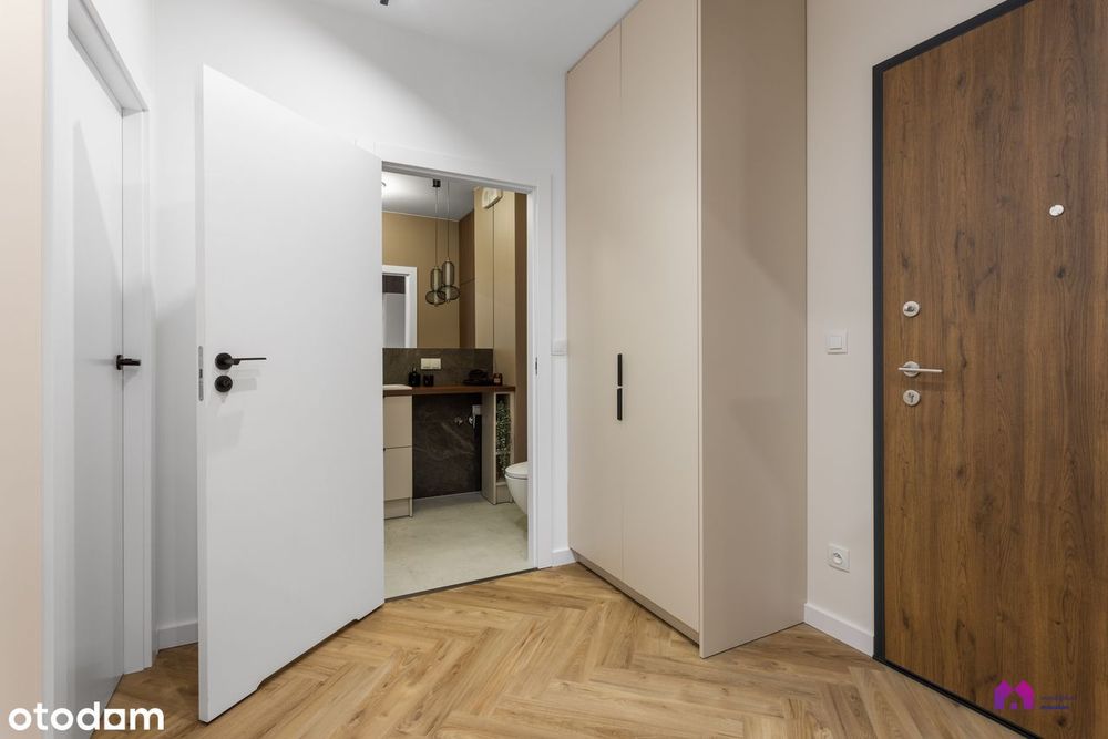 Przepiękny CZEKOLADOWY apartament z PRZESZKLONYM balkonem