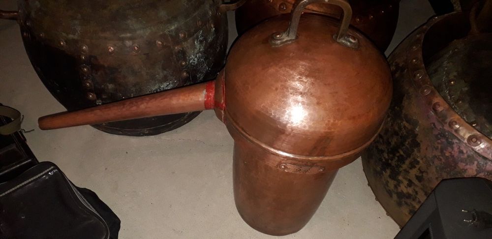 Peças em cobre de  alambique e outras