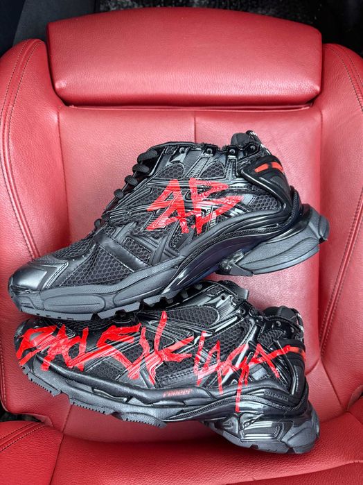 (БЕЗ ПЕРЕДОПЛАТИ) Balenciaga Runner Graffiti Black баленсіага раннер