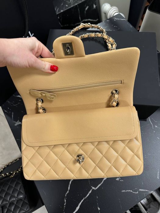 Сумка Chanel шкіра ікра flap 25 повний комплект бутика сумка жіноча шкіряна максимальна преміум якість