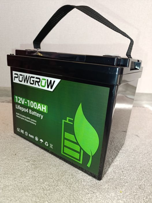 POWGROW LiFePO4 IBattery-PO-12V-100AH 12 V акумулятор