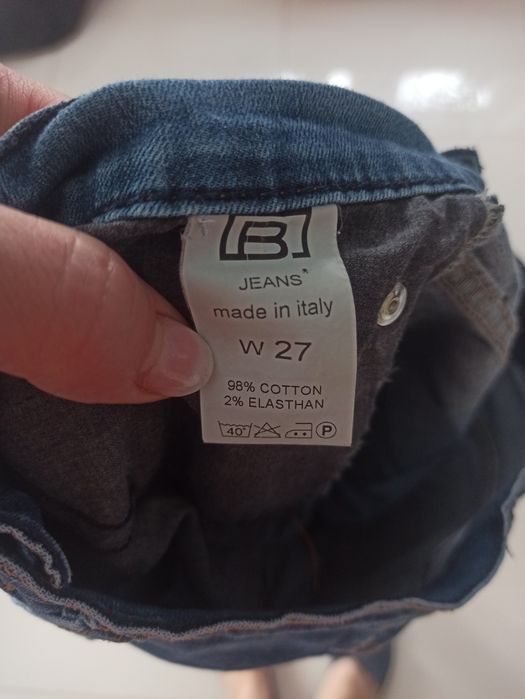 Spodnie rurki 27 M 38 S 36 Made in Italy B jeans