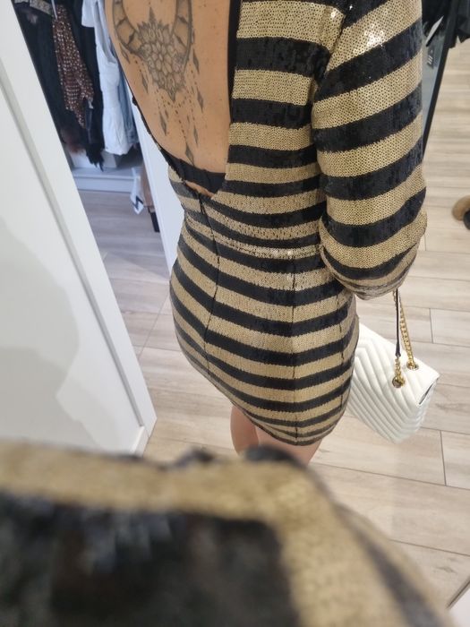 #sukienka #cekiny #sylwester #mango