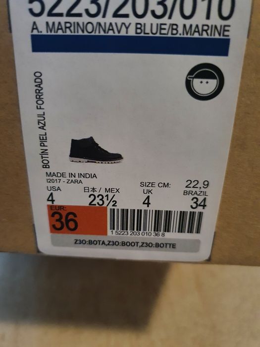 Buty zimowe  Zara rozmiar 36