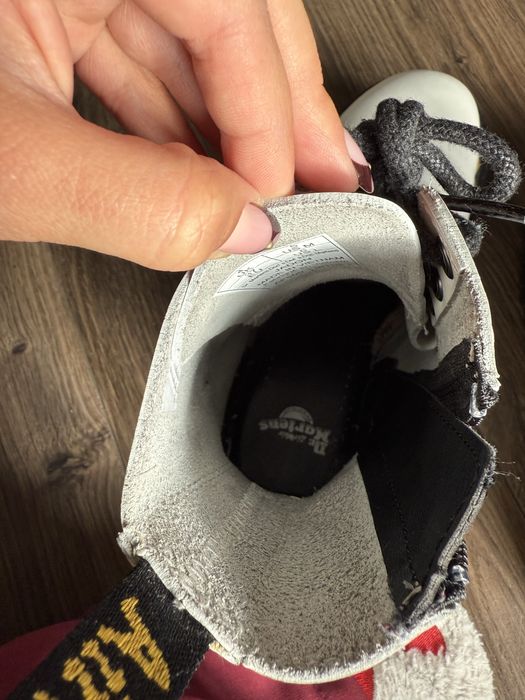 Dr Martens Jadon white biale martensy glany botki sznurowane platforma